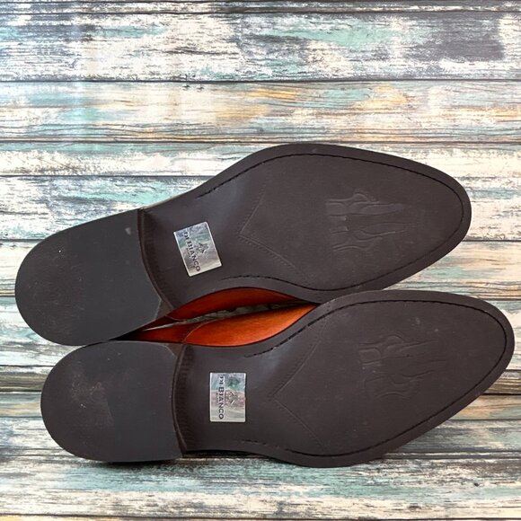 Di Blanco Spqr Oxfords Mens Size 9D Brown Leather Cap Toe Dress Formal Shoes - Picture 9 of 15